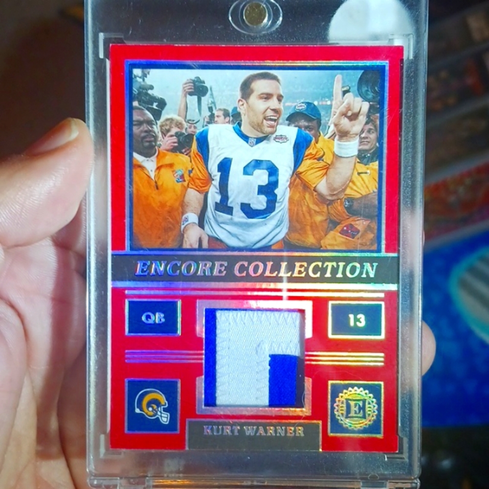 Kurt Warner Encore collections numbered 1/9 patch